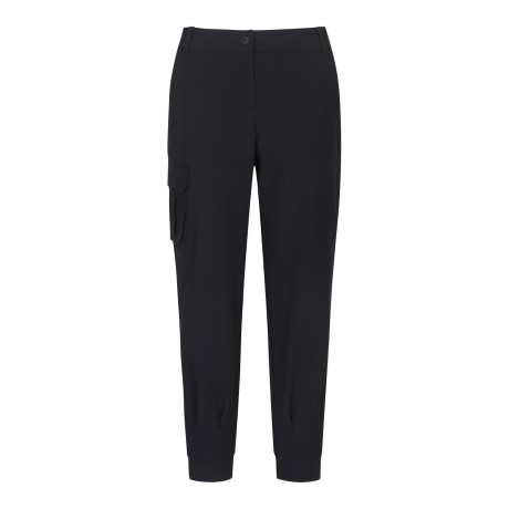 여성 다트 헴 시어서커 조거 팬츠