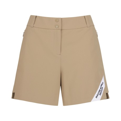 여성 로고 테이프 백 밴딩 쇼츠