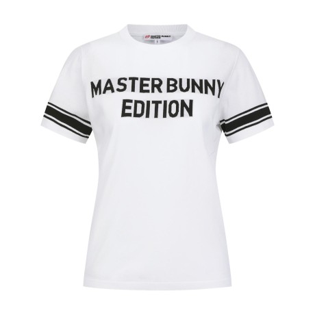 여성 배색 로고 메쉬 블록 반팔 니트