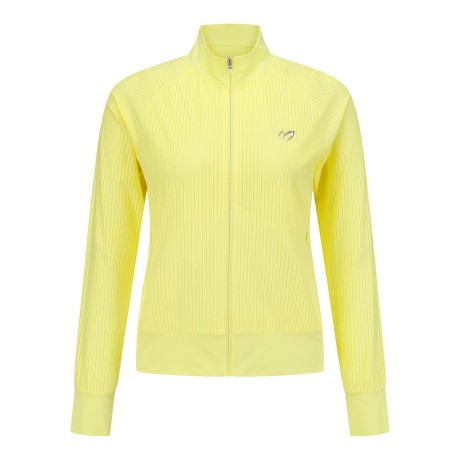 여성 메탈릭 심볼 스트라이프 집업 티셔츠