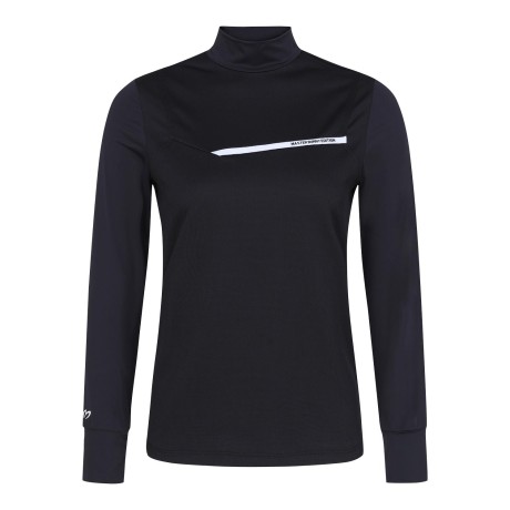 여성 배색 로고 라인 냉감 소매 긴팔 티셔츠