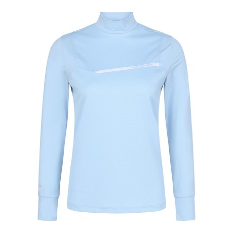 여성 배색 로고 라인 냉감 소매 긴팔 티셔츠