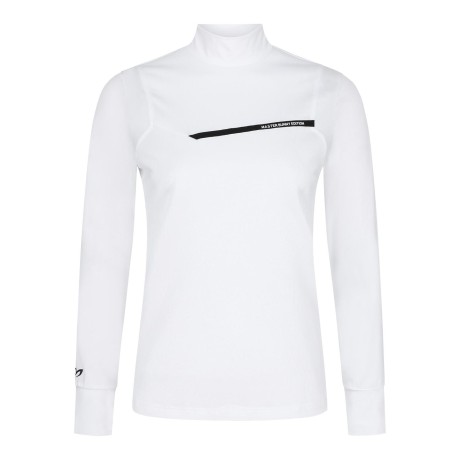 여성 배색 로고 라인 냉감 소매 긴팔 티셔츠