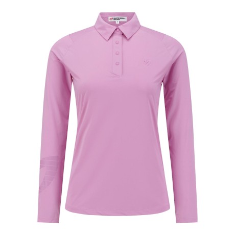 여성 엠보 심볼 냉감 칼라 긴팔 티셔츠