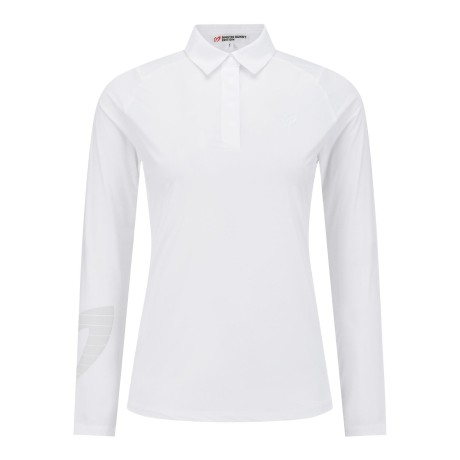 여성 엠보 심볼 냉감 칼라 긴팔 티셔츠