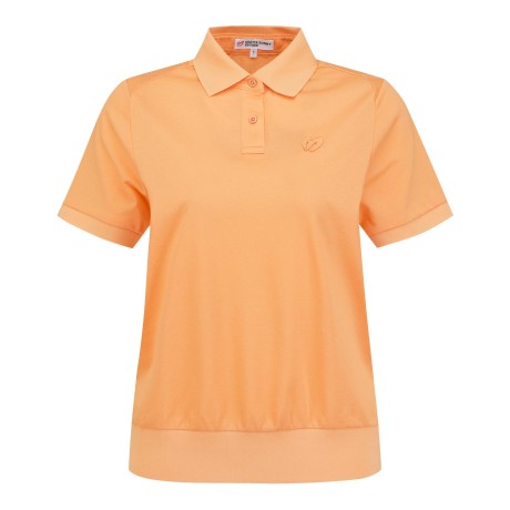 여성 심볼 패치 칼라 반팔 티셔츠