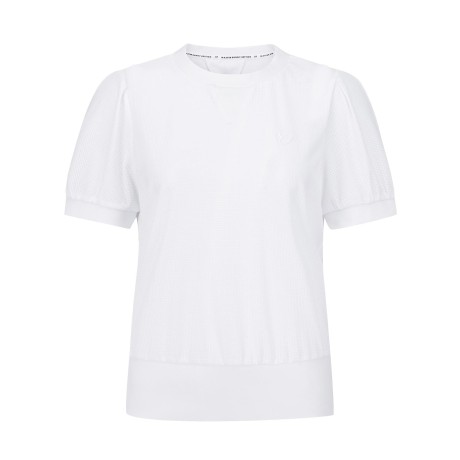 여성 심볼 조직감 반팔 스웻셔츠