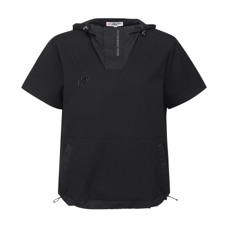 여성 우븐믹스 시어서커 후드 반팔 티셔츠