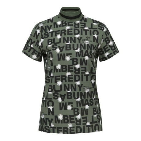 여성 레터링 패턴 티셔츠