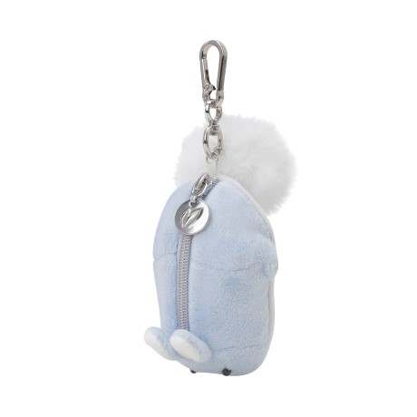 여성 토끼 폼폼이 키링 볼 케이스