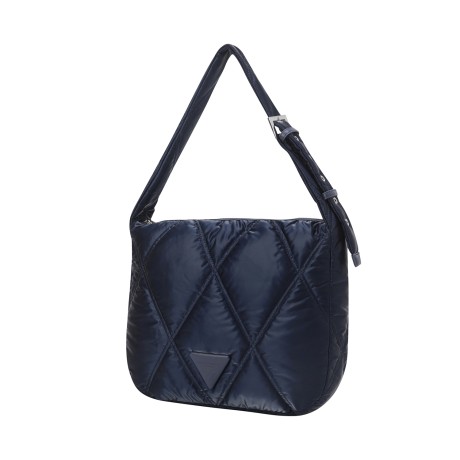 여성 글로시 퀼팅 호보백