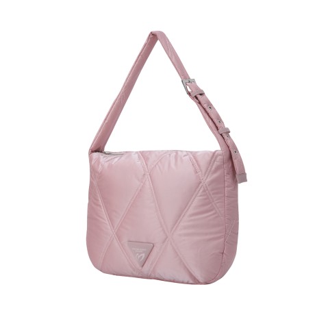 여성 글로시 퀼팅 호보백