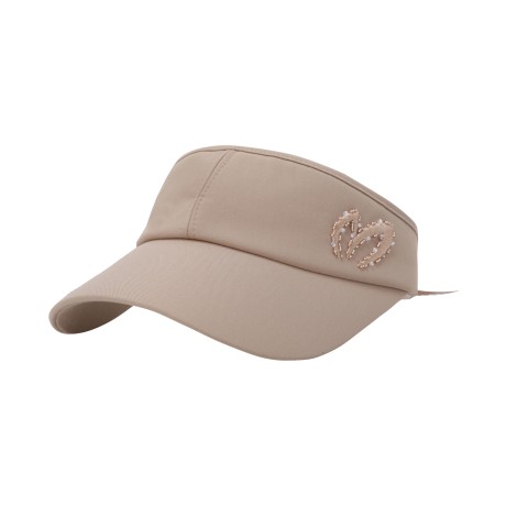 여성 비딩 심볼 자수 썬바이저