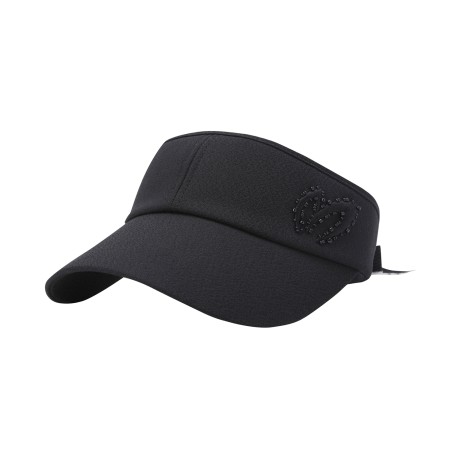 여성 비딩 심볼 자수 썬바이저