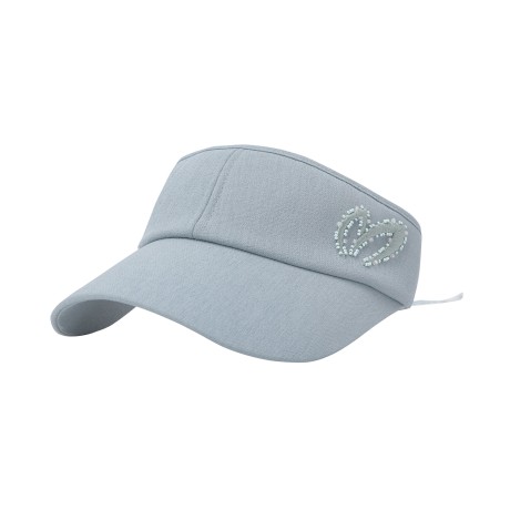 여성 비딩 심볼 자수 썬바이저