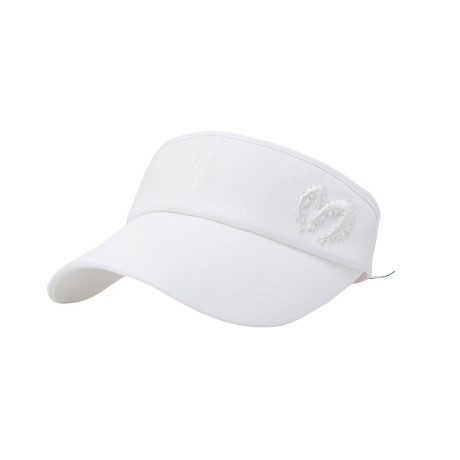 여성 비딩 심볼 자수 썬바이저