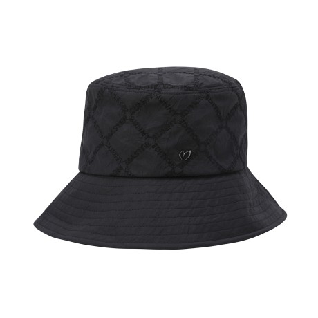 여성 로고 자수 아가일 변형 버킷햇