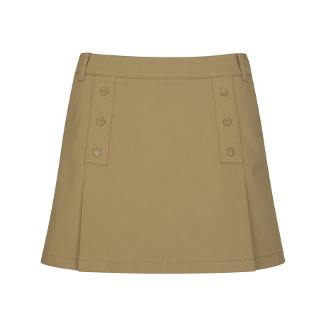 여성 페이크 버튼 큐롯 스커트
