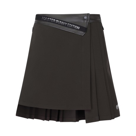 여성 플리츠 에코레더 스커트 & 속바지