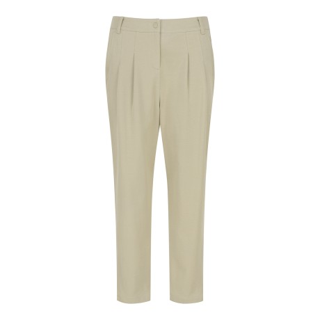 여성 투 턱 롤업 팬츠