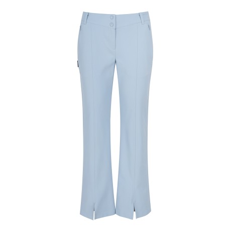 여성 투버튼 절개 라인 팬츠