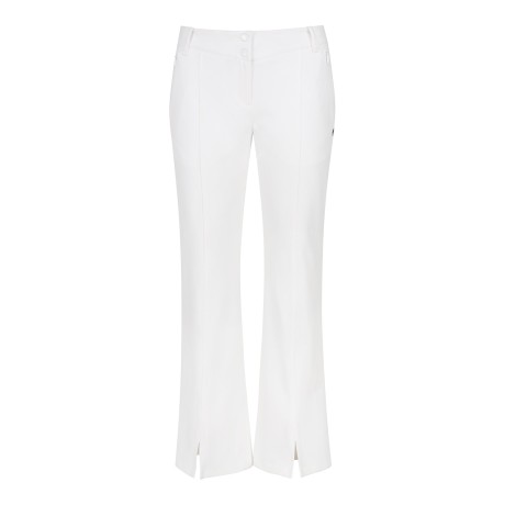 여성 투버튼 절개 라인 팬츠