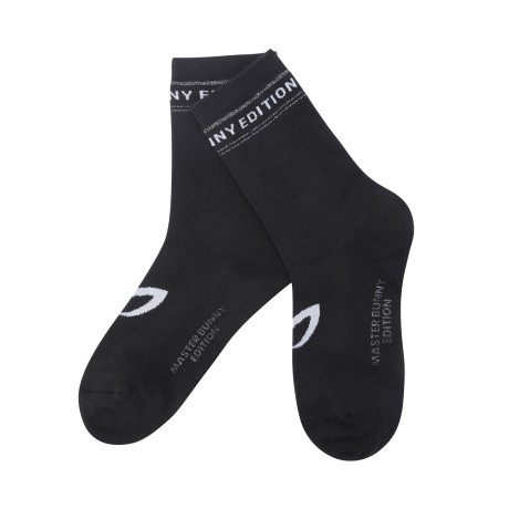 여성 논슬립 레터링 라인 중목 양말