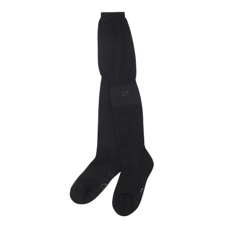 여성 논슬립 메쉬 믹스 로고 니하이 삭스