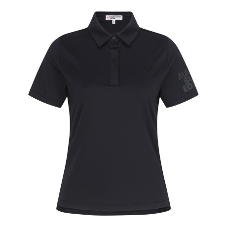 여성 로고 소매 반팔 칼라 티셔츠