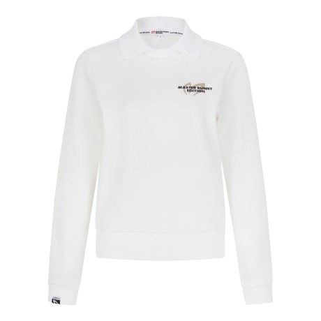 여성 심볼 니팅 칼라 맨투맨 티셔츠