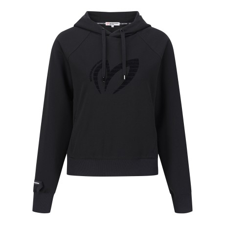 여성 로고 스트랩 포인트 후드 티셔츠