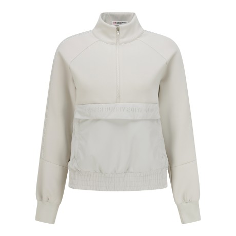 여성 니팅 로고 아노락 긴팔 티셔츠