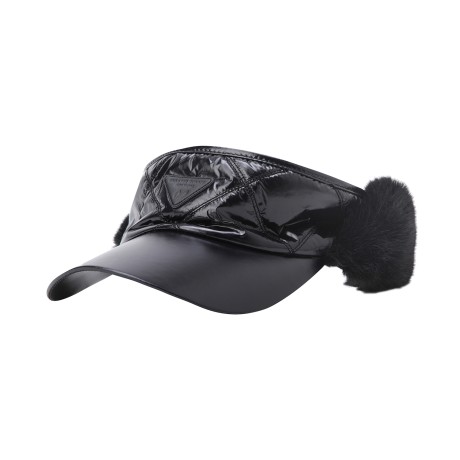 여성 퍼 마그네틱 이어워머 썬바이저