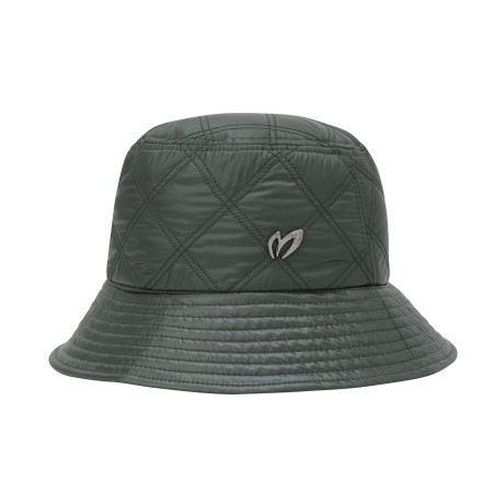 여성 로고 퀼팅 패딩 버킷햇