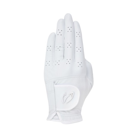 여성 배색 라인 한손 양피 장갑