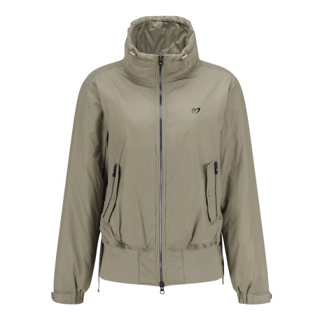 여성 스트링넥 패딩 점퍼