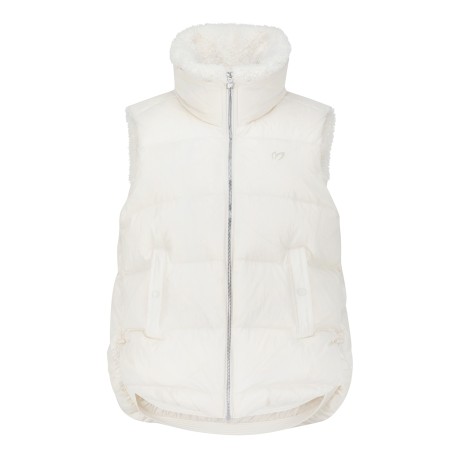 여성 하이넥 스트링 덤블 점퍼 베스트