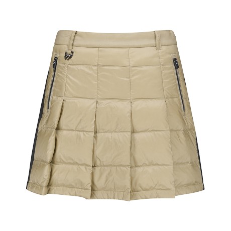 여성 구스다운 플리츠 큐롯 스커트