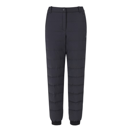 여성 사이드 밴딩 이중 헴 구스다운 팬츠