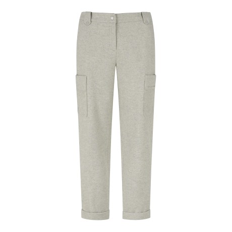 여성 카고 포켓 롤업 팬츠