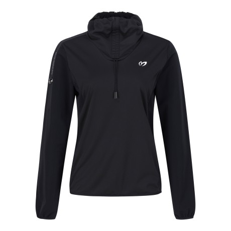 여성 넥 셔링 하이넥 방풍 티셔츠