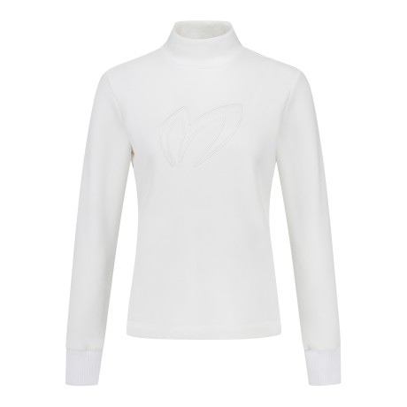 여성 빅 심볼 모크넥 긴팔 티셔츠