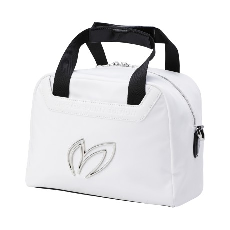 여성 메탈 심볼 배색 핸들 투웨이백