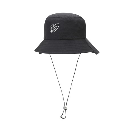 여성 심볼 자수 언밸런스 버킷햇