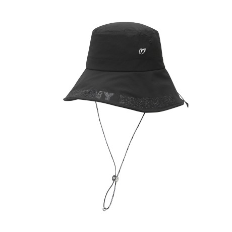 여성 글리터 로고 시어서커 버킷햇