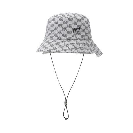 여성 로고 자카드 언밸런스 버킷햇