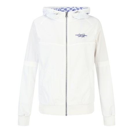 여성 로고 메쉬 후드 집업 점퍼