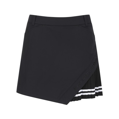 여성 플리츠 믹스 사선 로고 큐롯 스커트