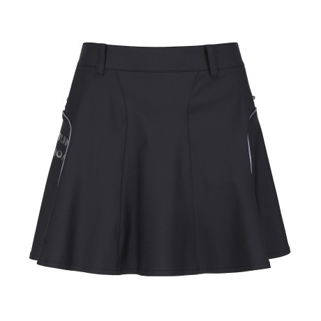 여성 배색 파이핑 플라운스 큐롯 스커트