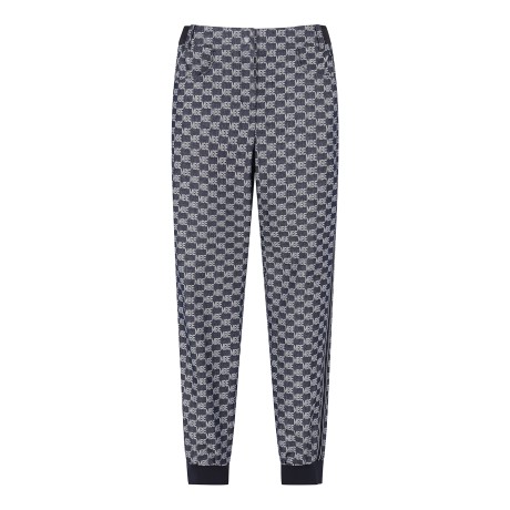 여성 로고 자카드 패턴 조거 팬츠